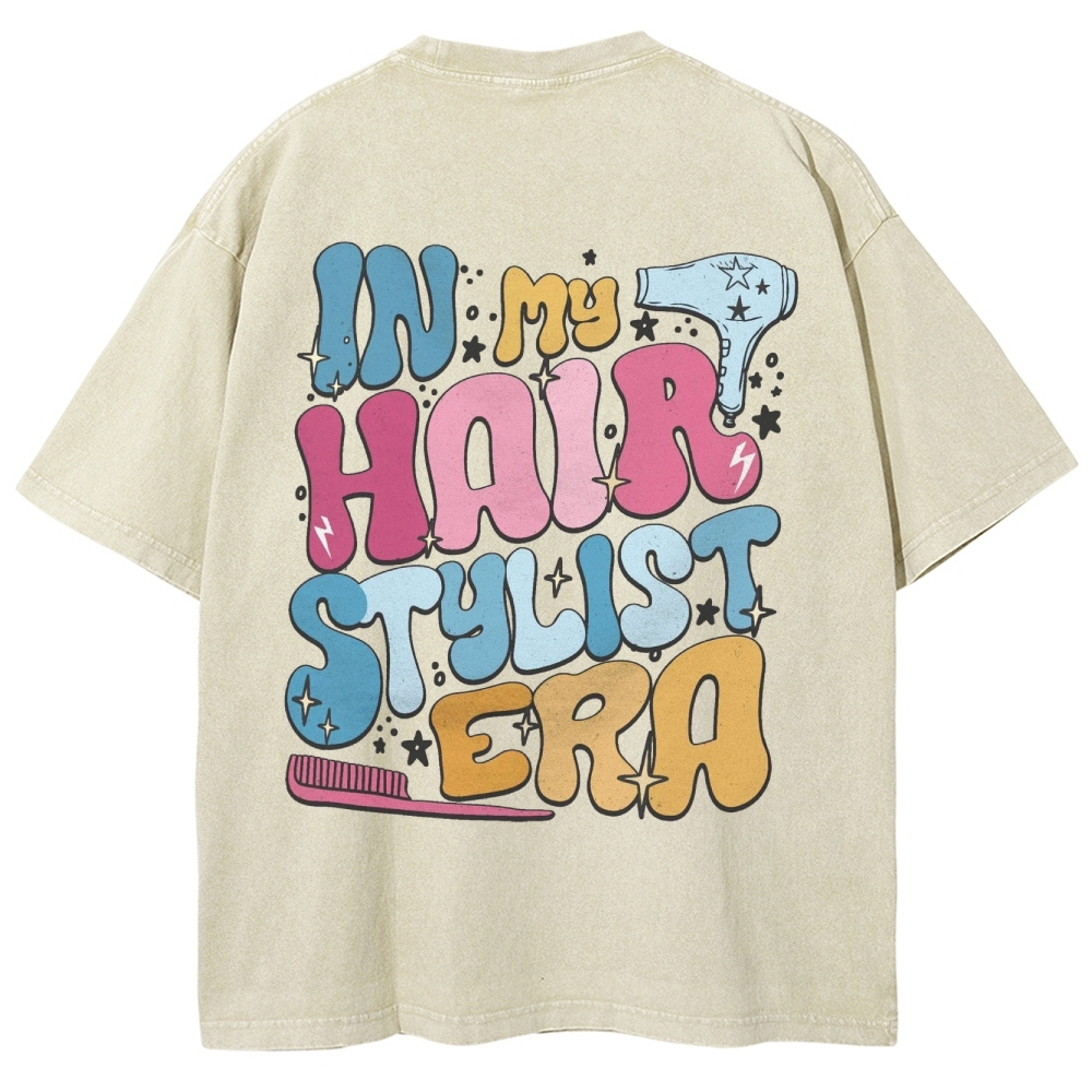 Hairstylist Unisex Fit Washed T-Shirt Customscool