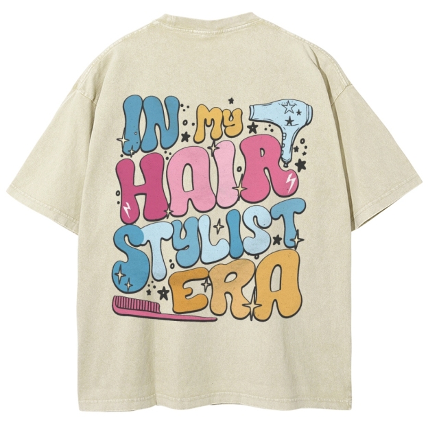 Hairstylist Unisex Fit Washed T-Shirt Customscool