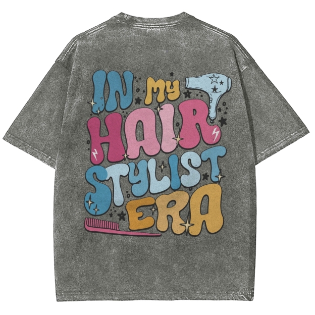 Hairstylist Unisex Fit Washed T-Shirt Customscool