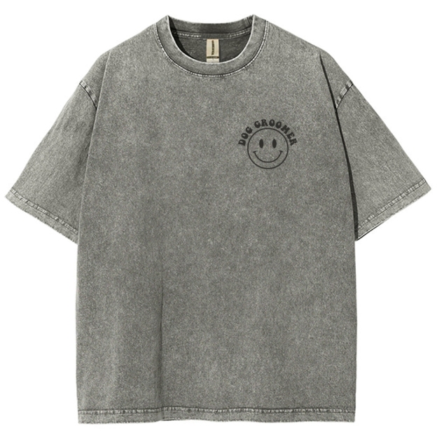 Dog Groomer Unisex Fit Washed T-Shirt Customscool