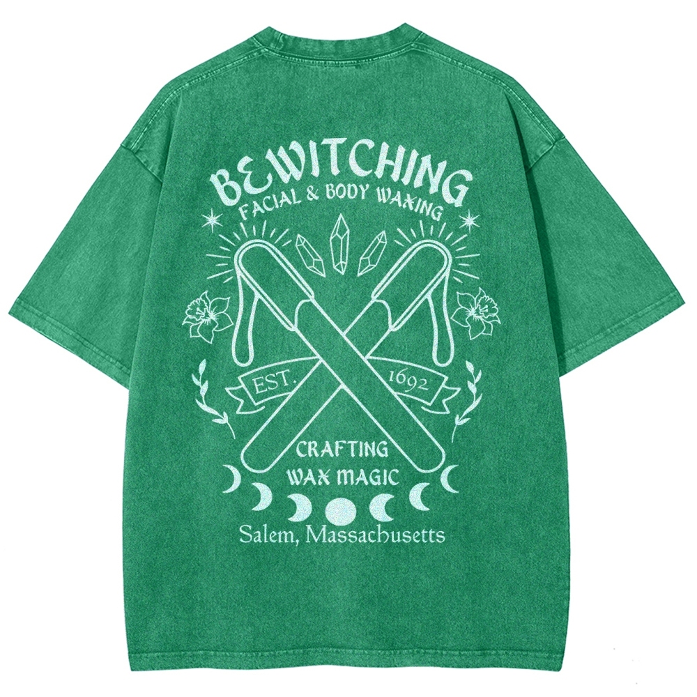 Bewitching Facial Body Waking Crafting Wak Magic Unisex Fit Washed T-Shirt Customscool