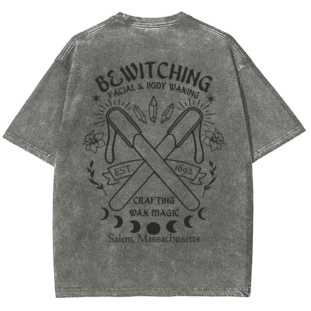 Bewitching Facial Body Waking Crafting Wak Magic Unisex Fit Washed T-Shirt Customscool