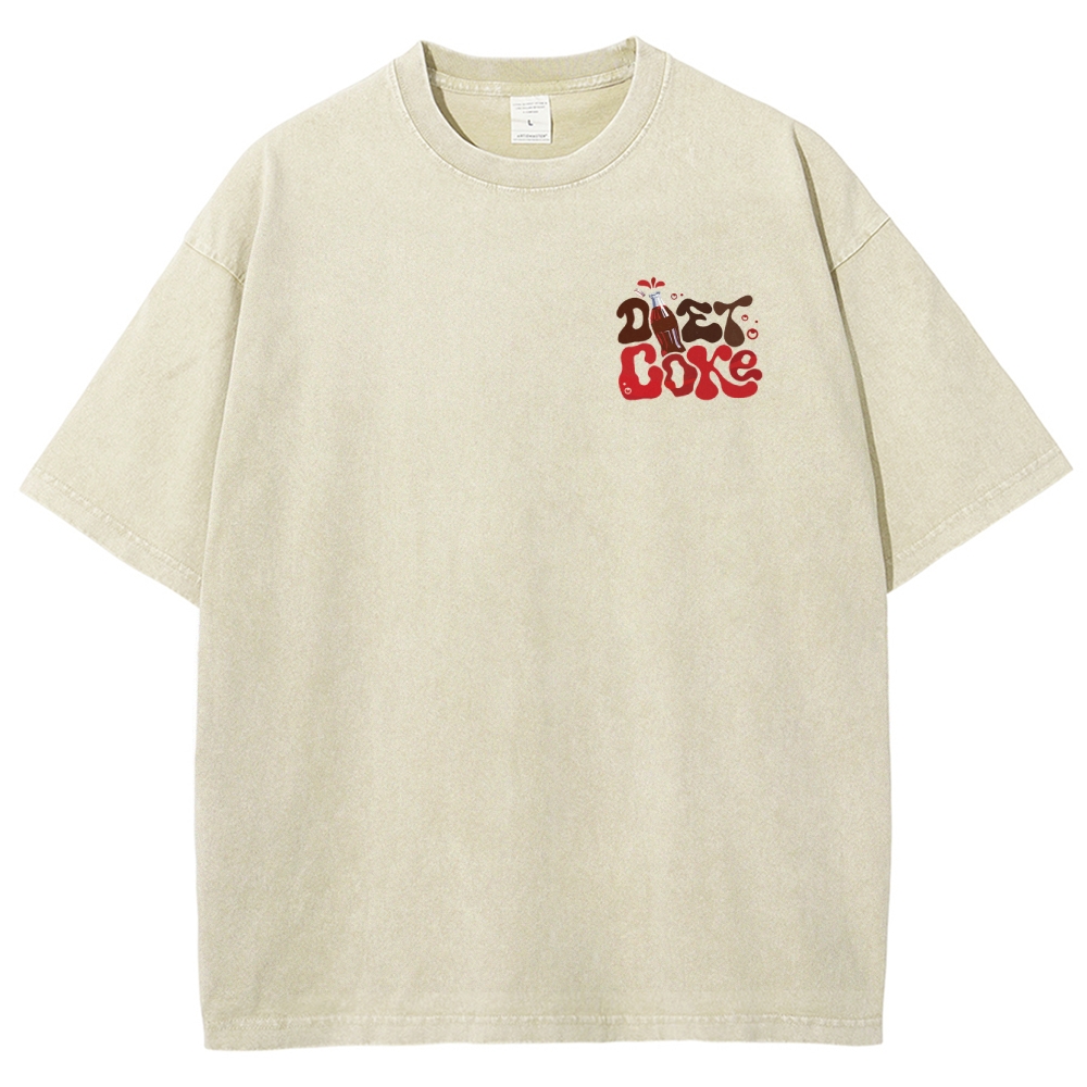 I Run On Diet Coke And Insulin Unisex Fit Washed T-Shirt Customscool