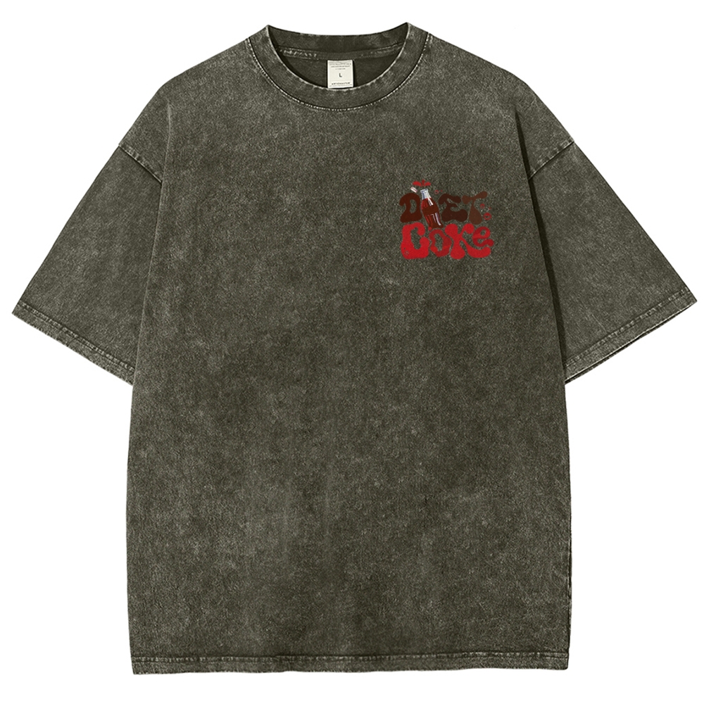 I Run On Diet Coke And Insulin Unisex Fit Washed T-Shirt Customscool