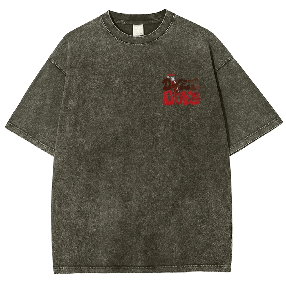 I Run On Diet Coke And Insulin Unisex Fit Washed T-Shirt Customscool
