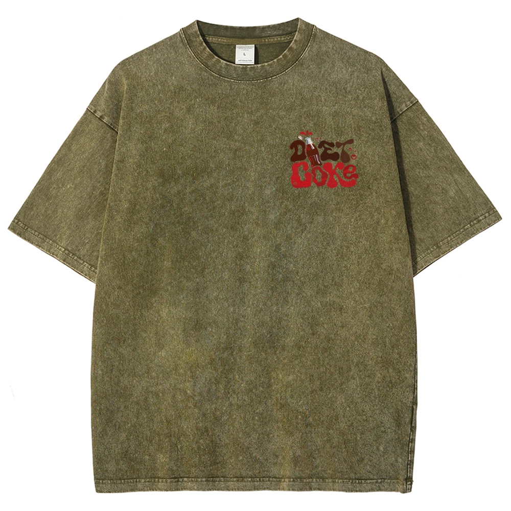 I Run On Diet Coke And Insulin Unisex Fit Washed T-Shirt Customscool