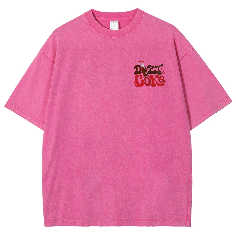 I Run On Diet Coke And Insulin Unisex Fit Washed T-Shirt Customscool