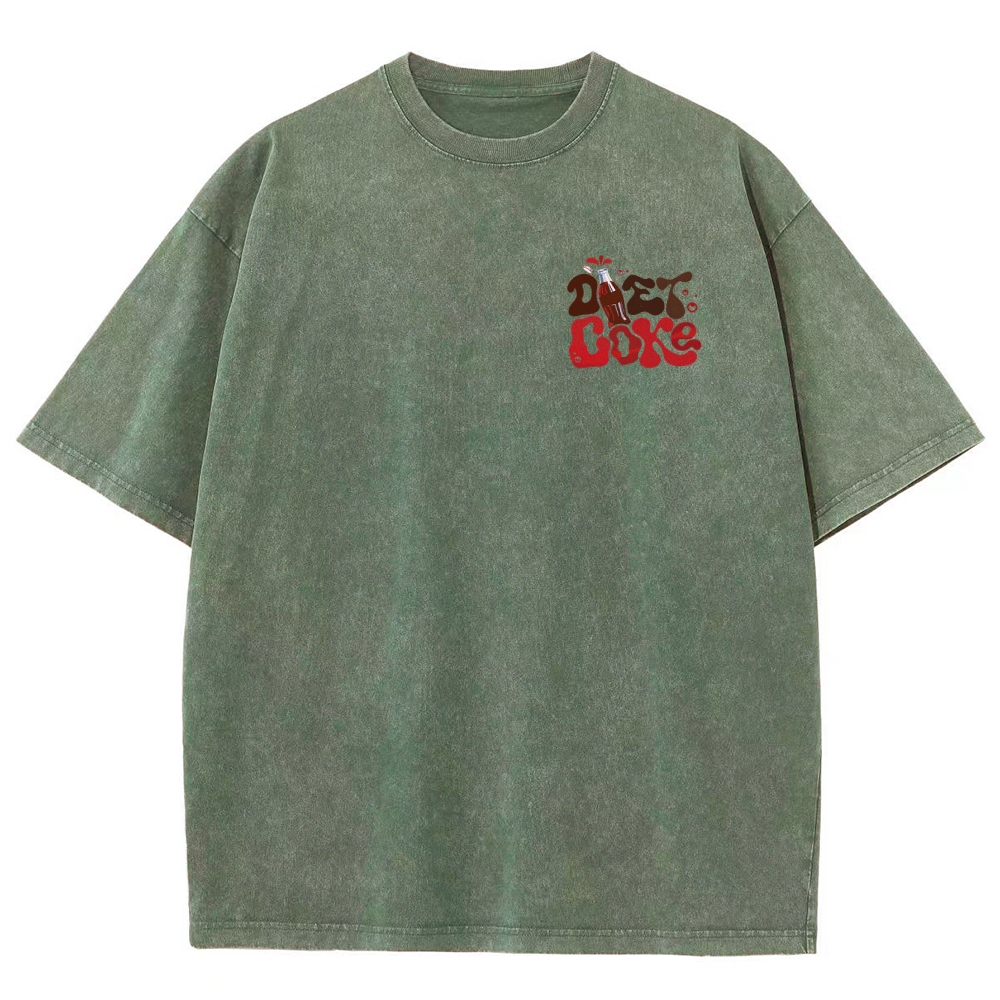 I Run On Diet Coke And Insulin Unisex Fit Washed T-Shirt Customscool