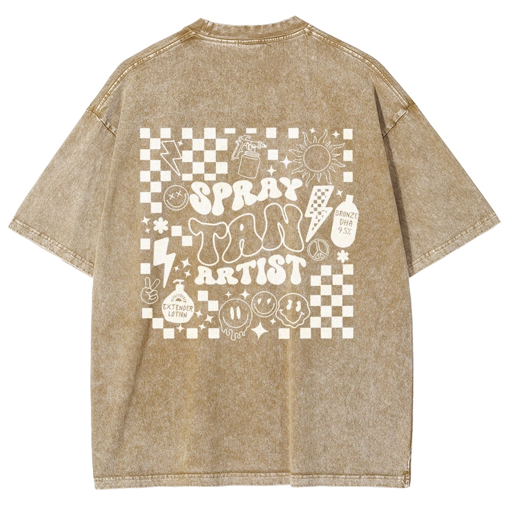 Unisex Fit Washed T-Shirt Customscool 2407003559