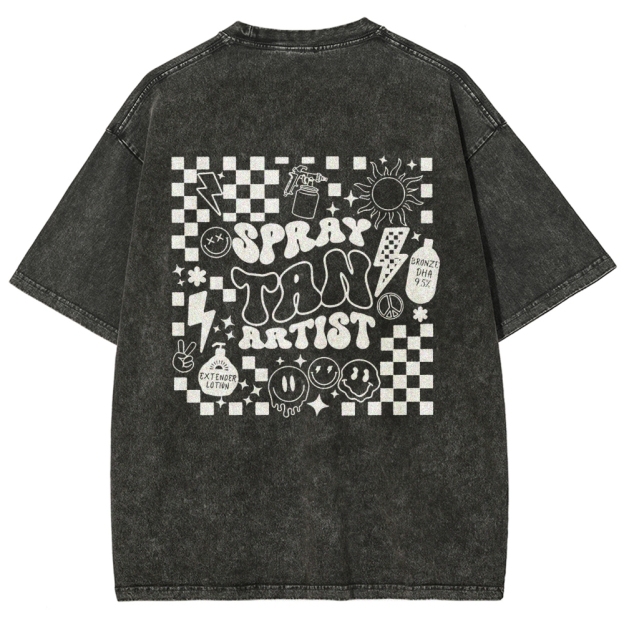 Unisex Fit Washed T-Shirt Customscool 2407003559