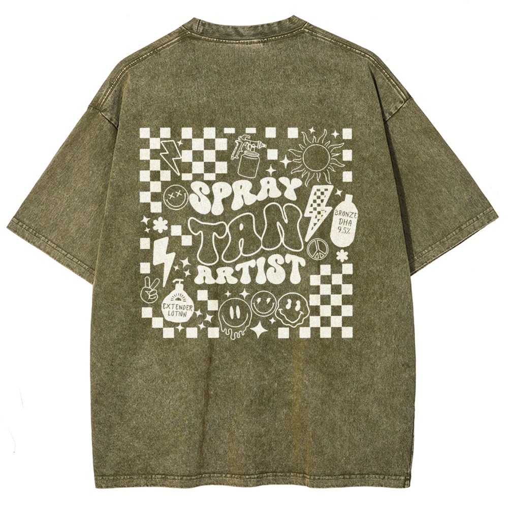 Unisex Fit Washed T-Shirt Customscool 2407003559