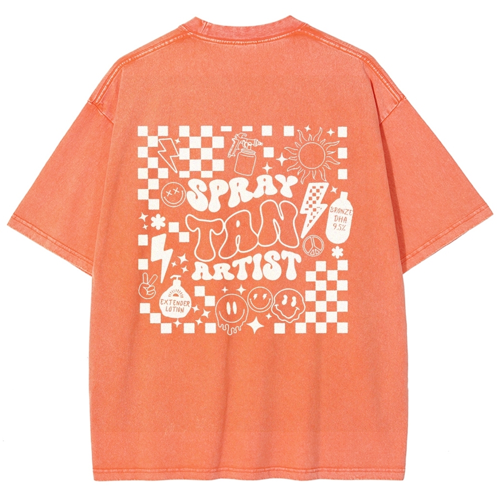 Unisex Fit Washed T-Shirt Customscool 2407003559