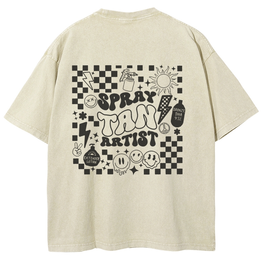 Unisex Fit Washed T-Shirt Customscool 2407003559