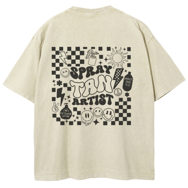 Unisex Fit Washed T-Shirt Customscool 2407003559