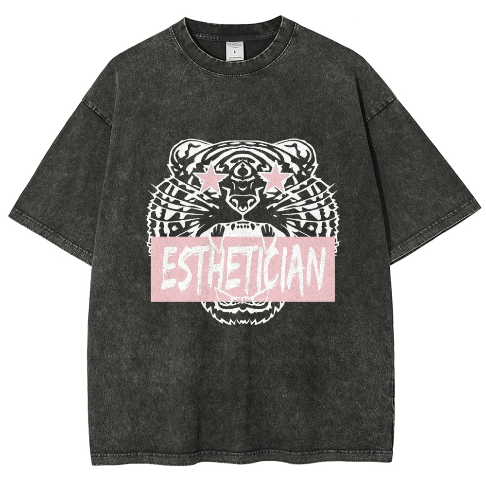 Esthetician Unisex Fit Washed T-Shirt Customscool