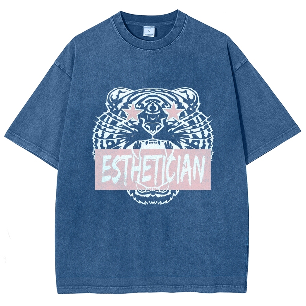Esthetician Unisex Fit Washed T-Shirt Customscool