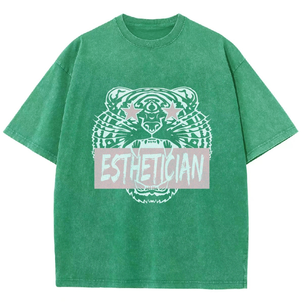 Esthetician Unisex Fit Washed T-Shirt Customscool
