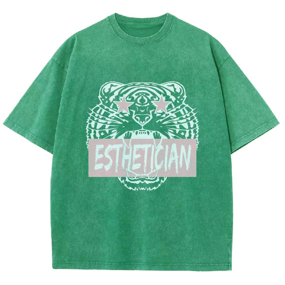 Esthetician Unisex Fit Washed T-Shirt Customscool