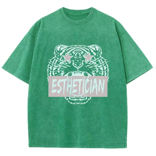 Esthetician Unisex Fit Washed T-Shirt Customscool