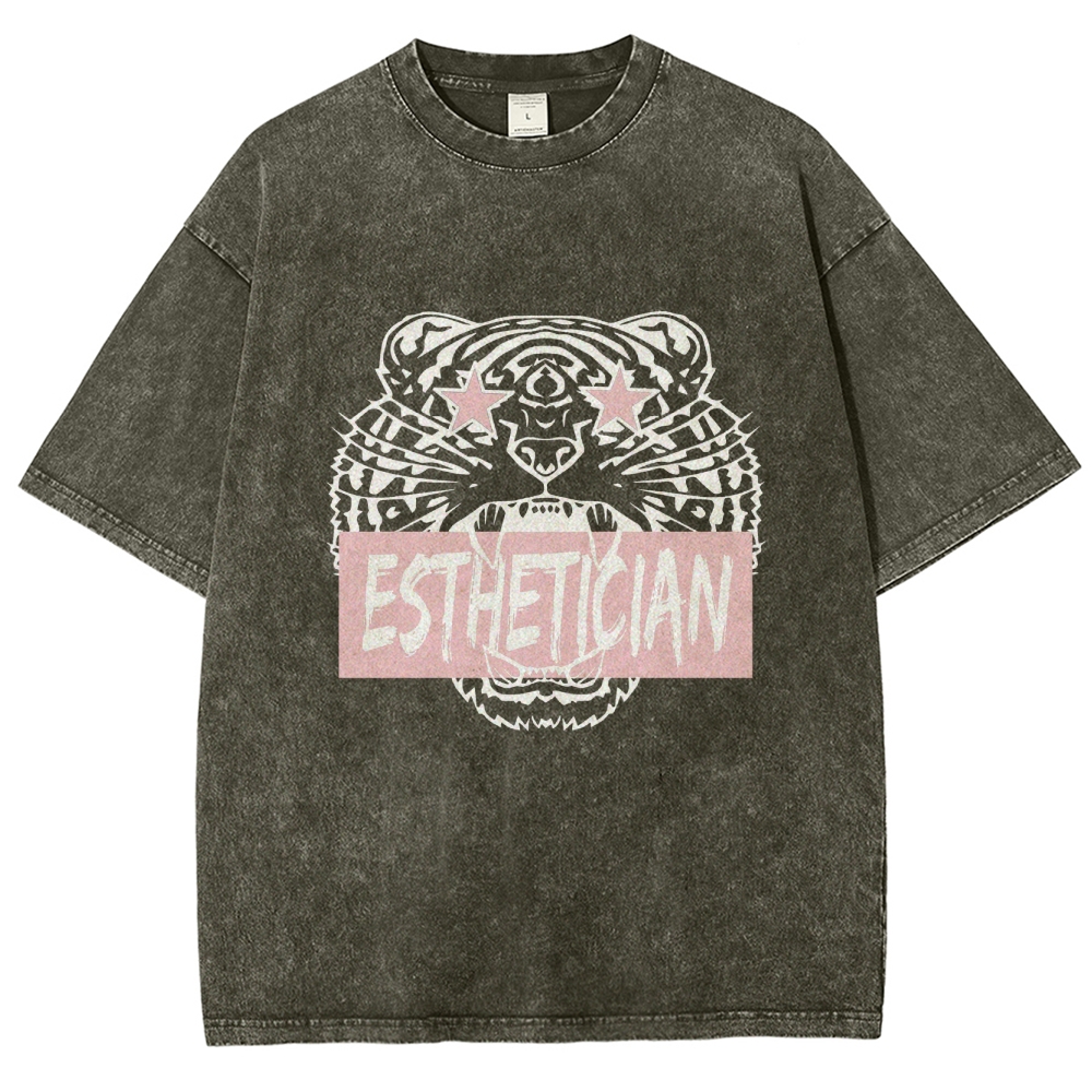 Esthetician Unisex Fit Washed T-Shirt Customscool
