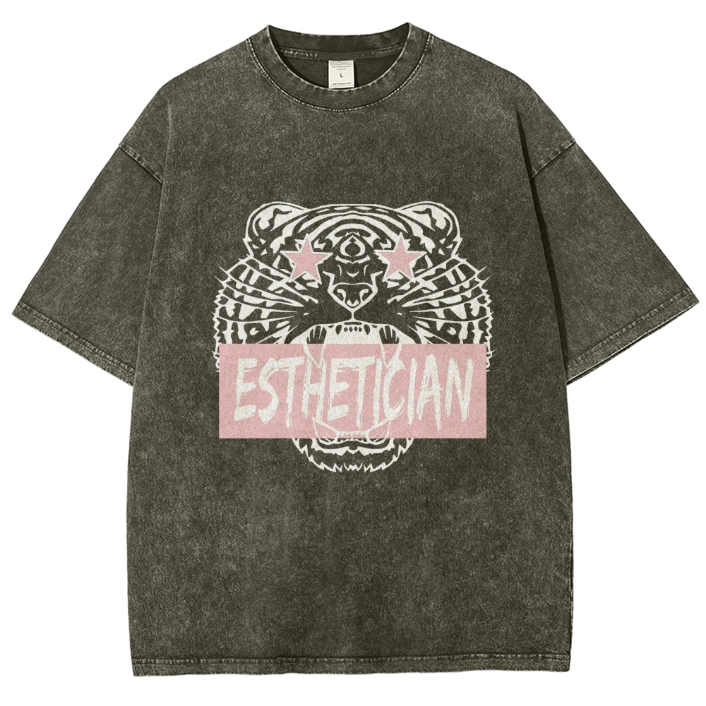 Esthetician Unisex Fit Washed T-Shirt Customscool