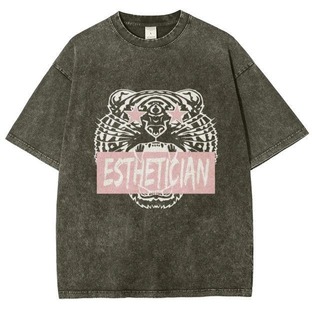Esthetician Unisex Fit Washed T-Shirt Customscool