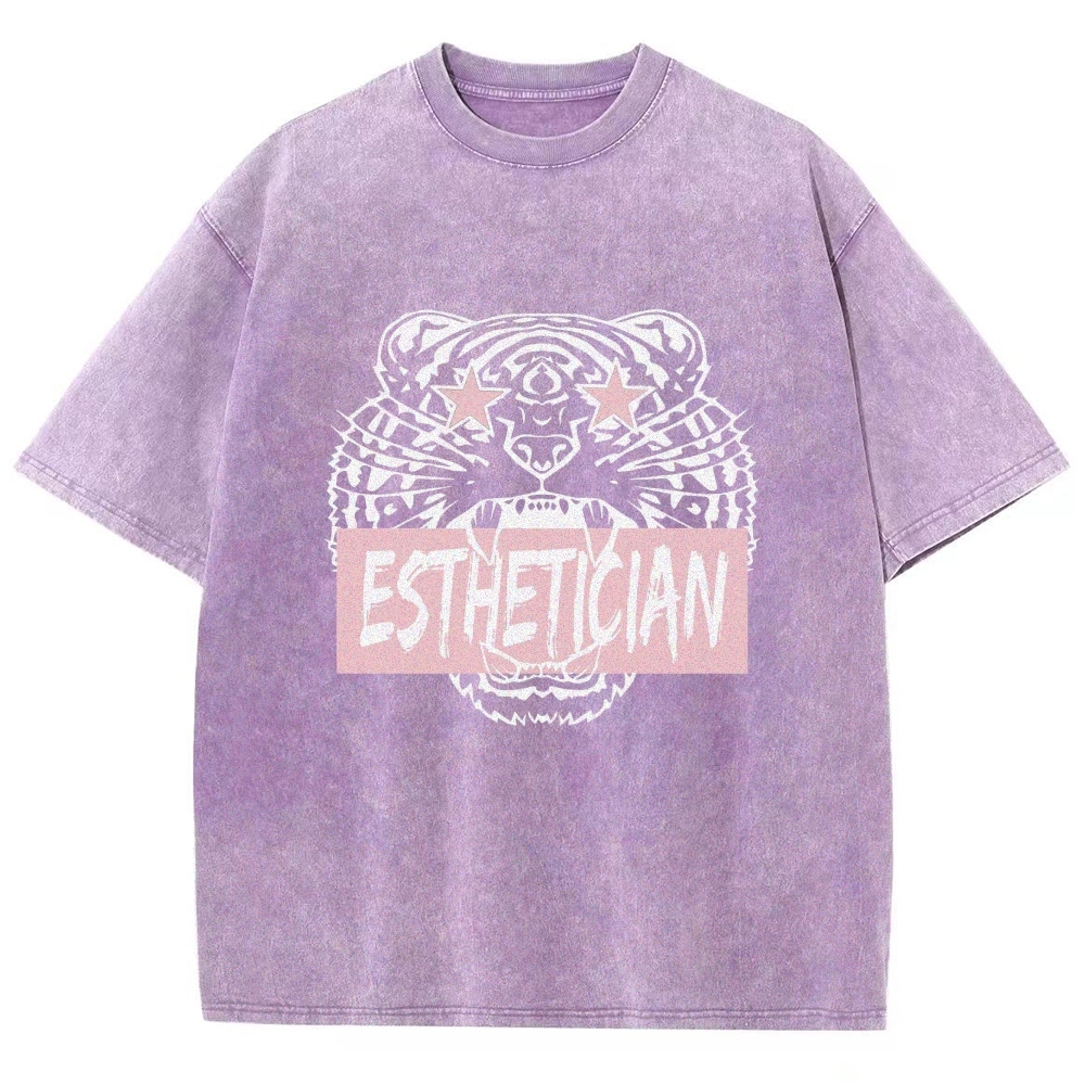 Esthetician Unisex Fit Washed T-Shirt Customscool