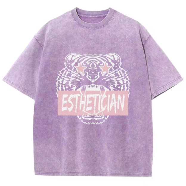 Esthetician Unisex Fit Washed T-Shirt Customscool