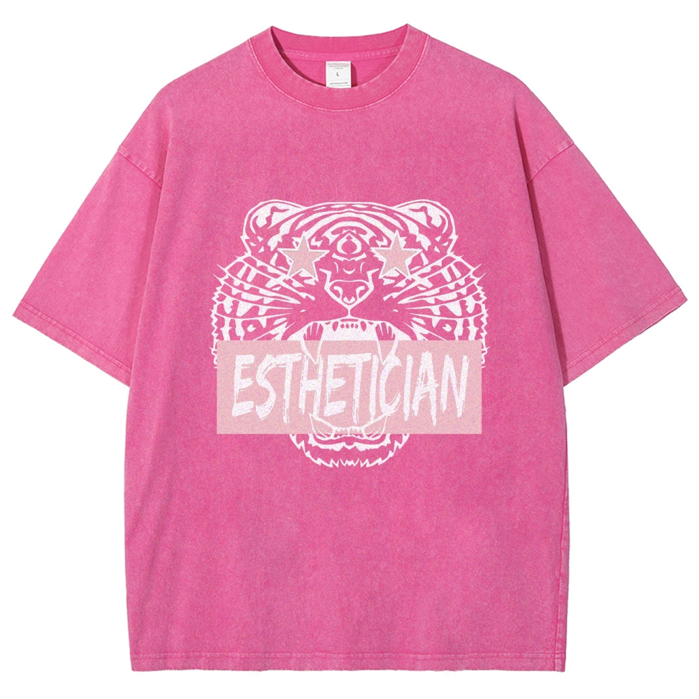Esthetician Unisex Fit Washed T-Shirt Customscool