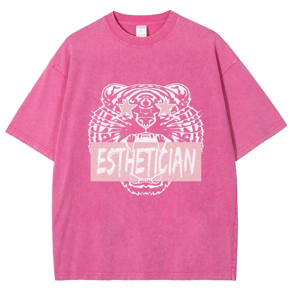 Esthetician Unisex Fit Washed T-Shirt Customscool