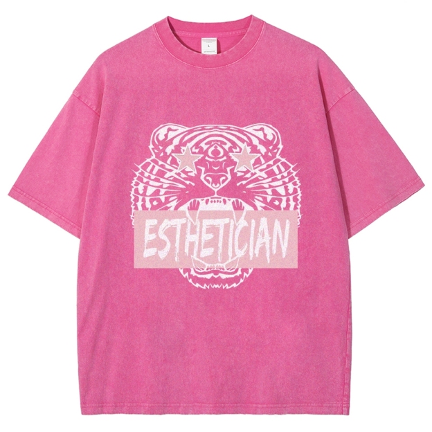 Esthetician Unisex Fit Washed T-Shirt Customscool