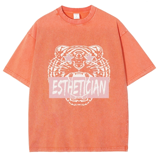 Esthetician Unisex Fit Washed T-Shirt Customscool