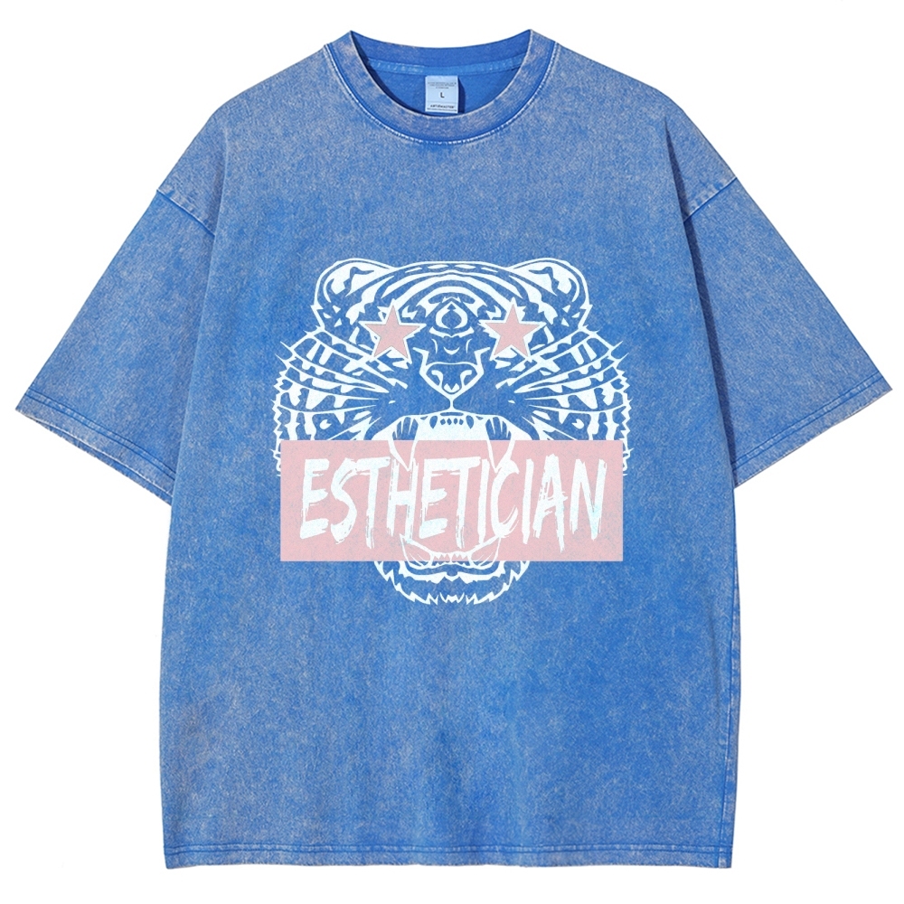 Esthetician Unisex Fit Washed T-Shirt Customscool