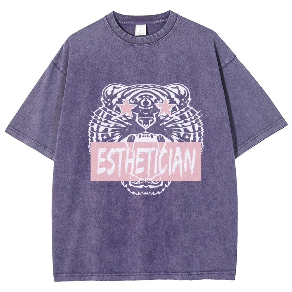 Esthetician Unisex Fit Washed T-Shirt Customscool