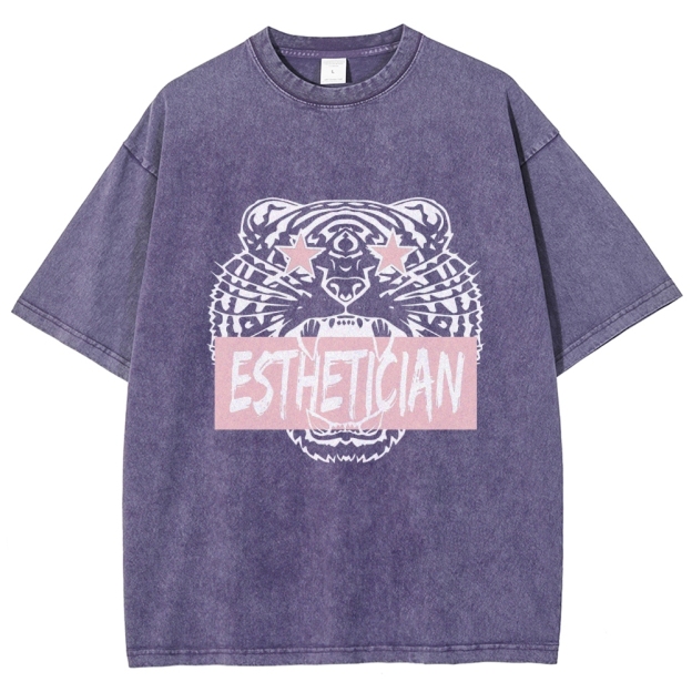 Esthetician Unisex Fit Washed T-Shirt Customscool