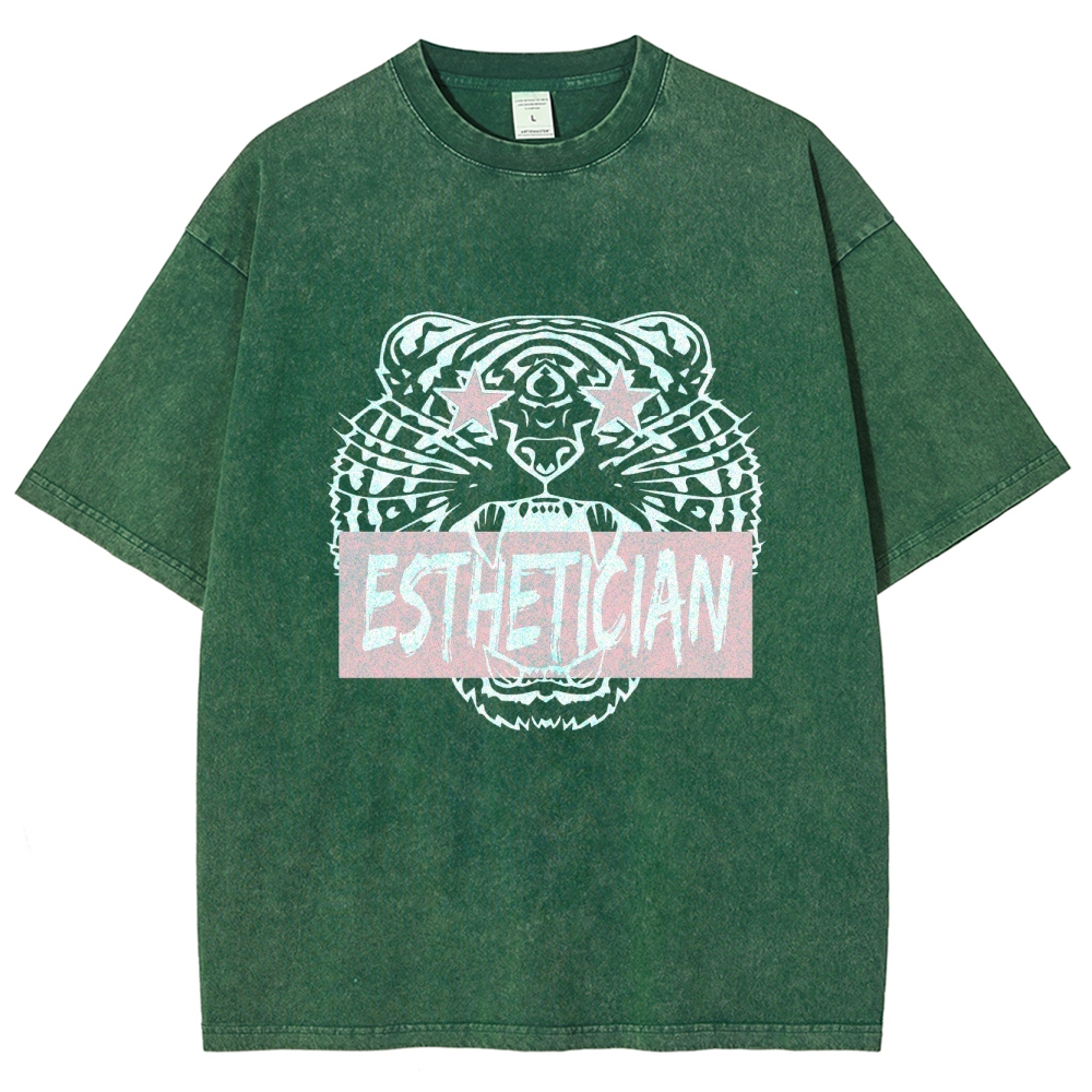 Esthetician Unisex Fit Washed T-Shirt Customscool