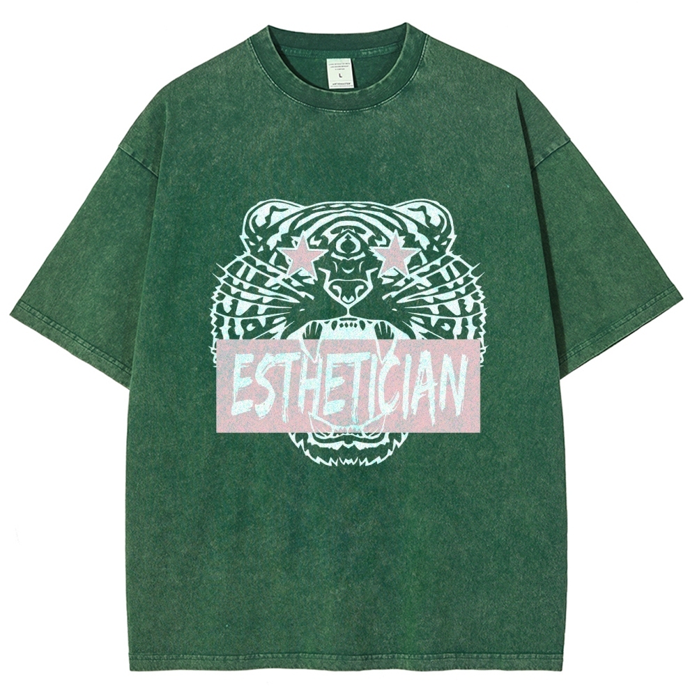 Esthetician Unisex Fit Washed T-Shirt Customscool