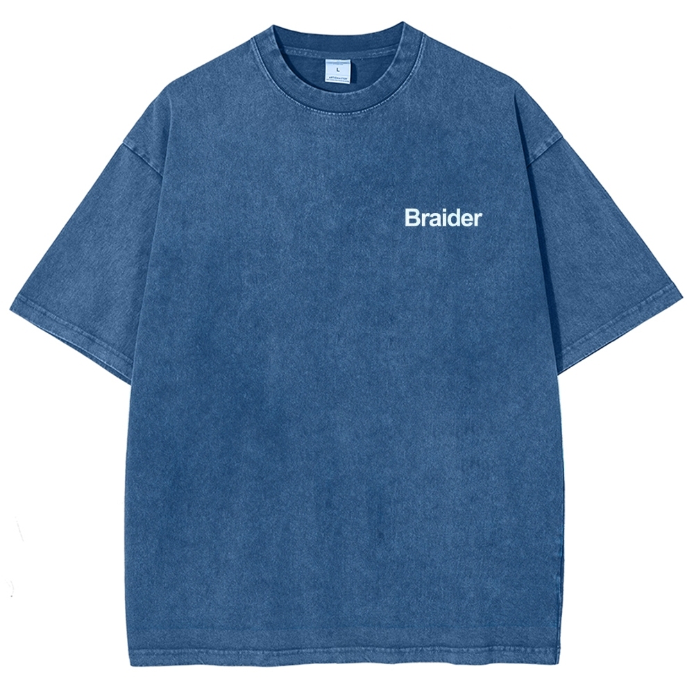 Braider Artist Unisex Fit Washed T-Shirt Customscool