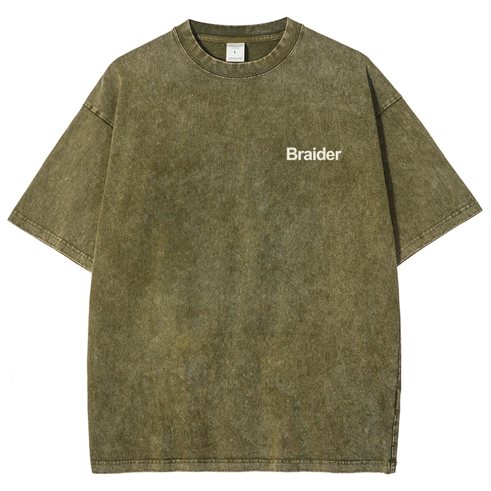 Braider Artist Unisex Fit Washed T-Shirt Customscool