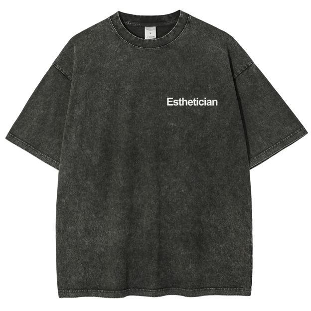 Esthetician Addcustom Unisex Fit Washed T-Shirt Customscool