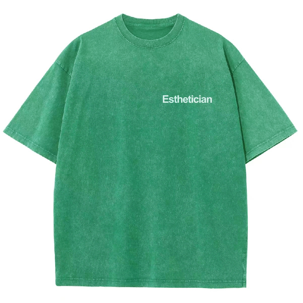 Esthetician Addcustom Unisex Fit Washed T-Shirt Customscool