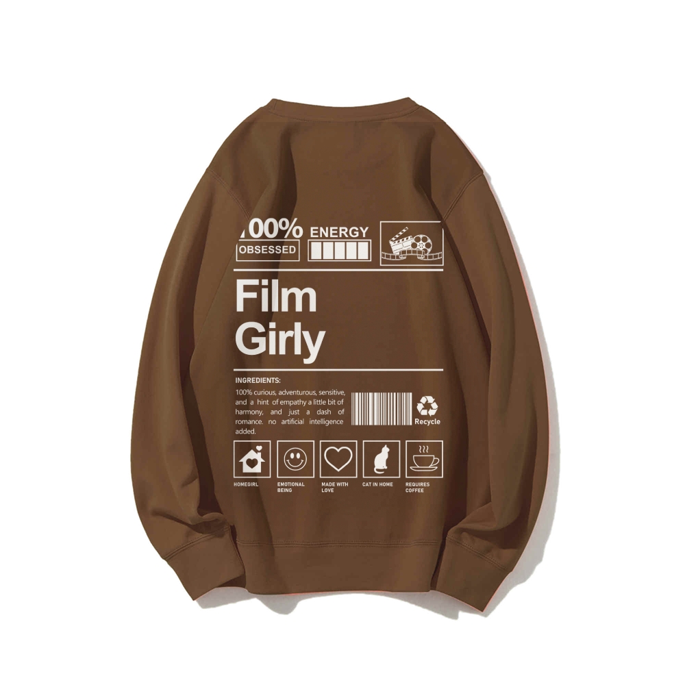 Film Giry Casual Crewneck Sweatshirt