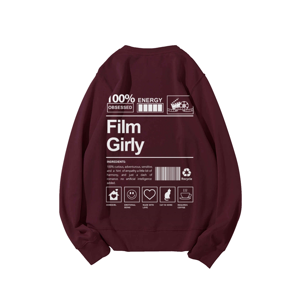 Film Giry Casual Crewneck Sweatshirt