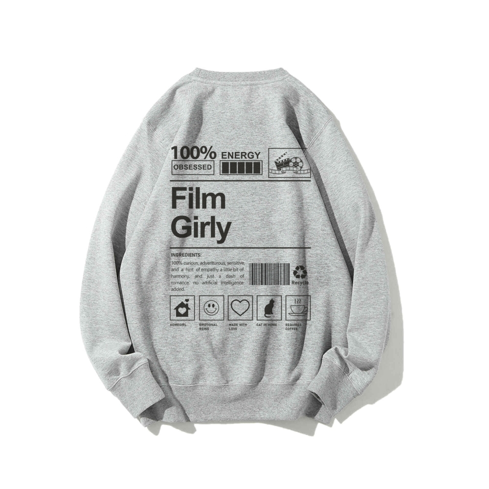 Film Giry Casual Crewneck Sweatshirt