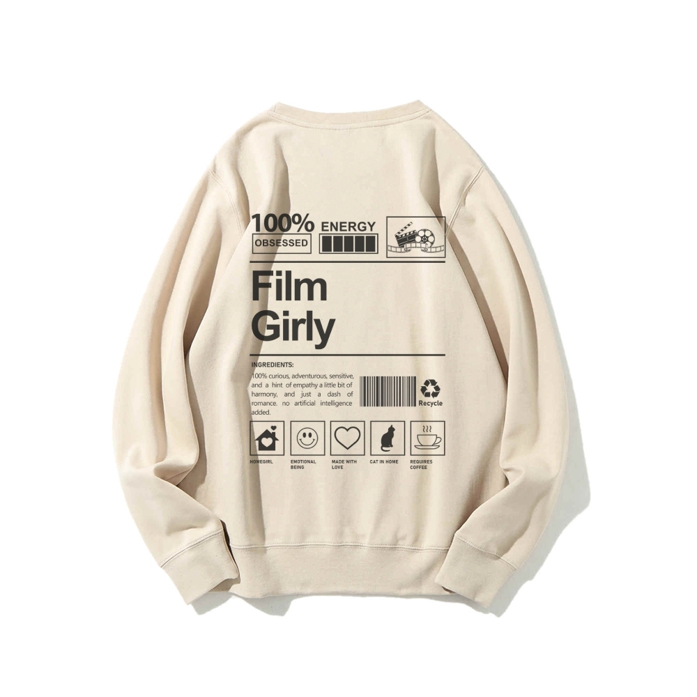 Film Giry Casual Crewneck Sweatshirt