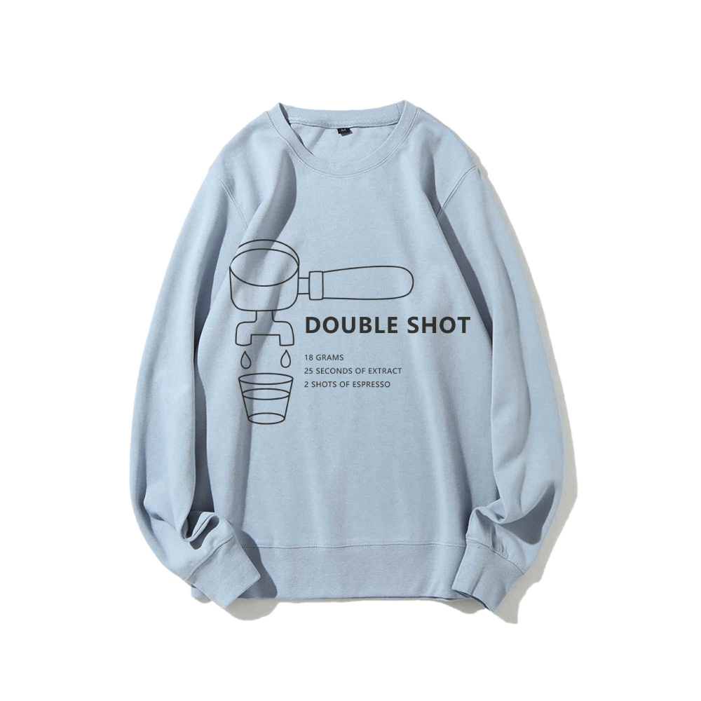 DOUBLE SHOT Casual Crewneck Sweatshirt