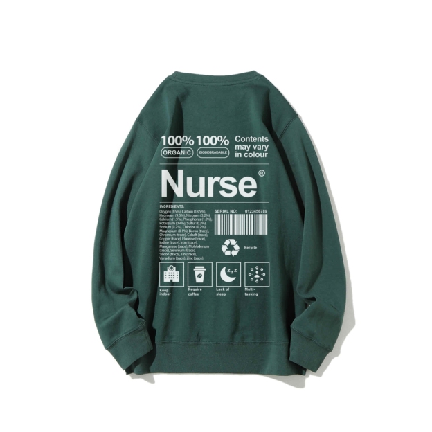 Nurse Casual Crewneck Sweatshirt Customscool