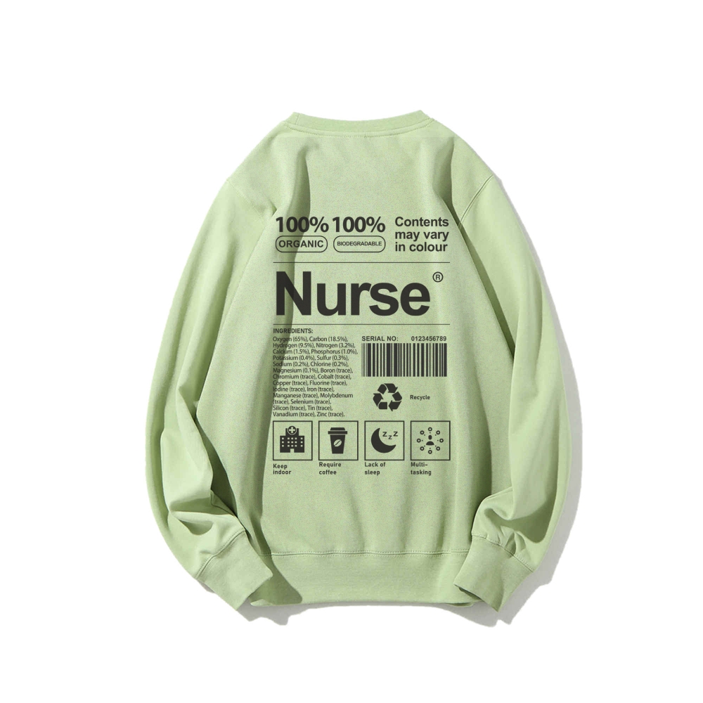 Nurse Casual Crewneck Sweatshirt Customscool