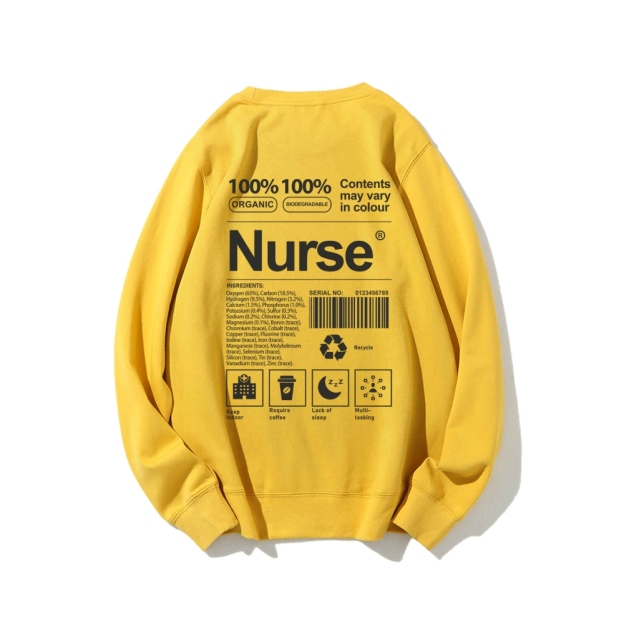Nurse Casual Crewneck Sweatshirt Customscool