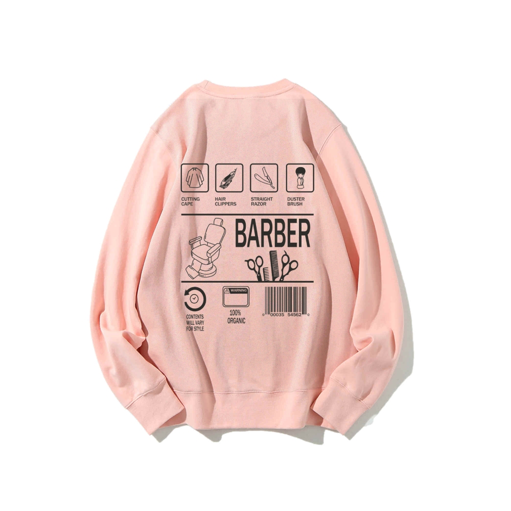 Barber Casual Crewneck Sweatshirt Customscool